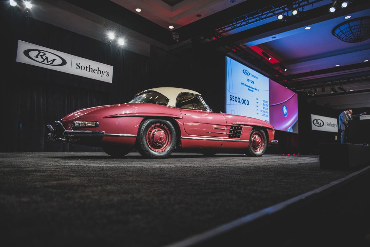 1957 Mercedes-Benz 300 SL Roadster offered at RM Sotheby’s Arizona live auction 2020